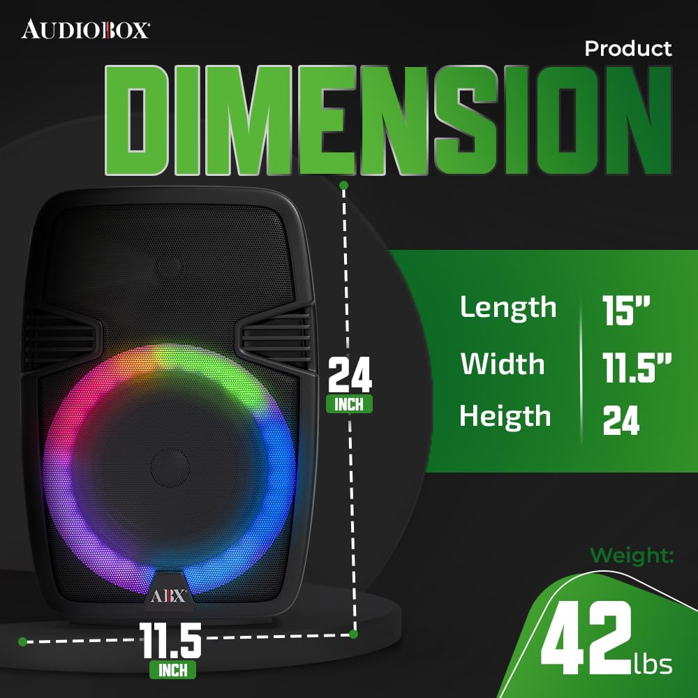Amazon.com: Audiobox ABX-160R 15-Inch Portable Bluetooth PA
